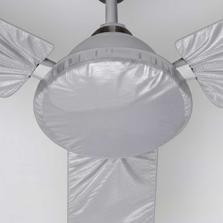 Dustproof Parachute Fabric Ceiling Fan Cover Set – 3 Blade Covers + 1 Motor Cover H-001
