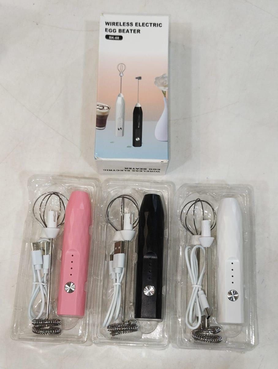 Wireless 2 In 1 Electric Egg Beater And Coffee Frother Rechargeable - Kitchen Accessory Designed For Food Preparation - 1 Pc (Random Color) H-002