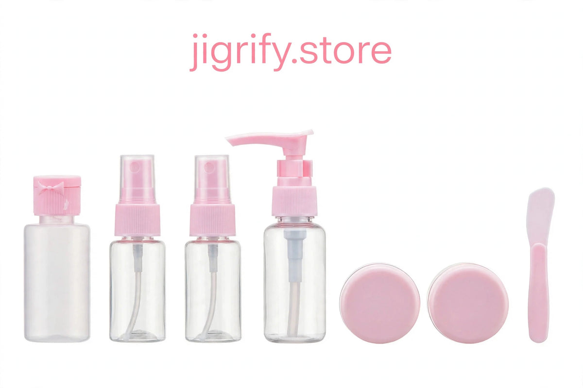 🧳 6Pcs Travel Kit Bottle Set Y-010