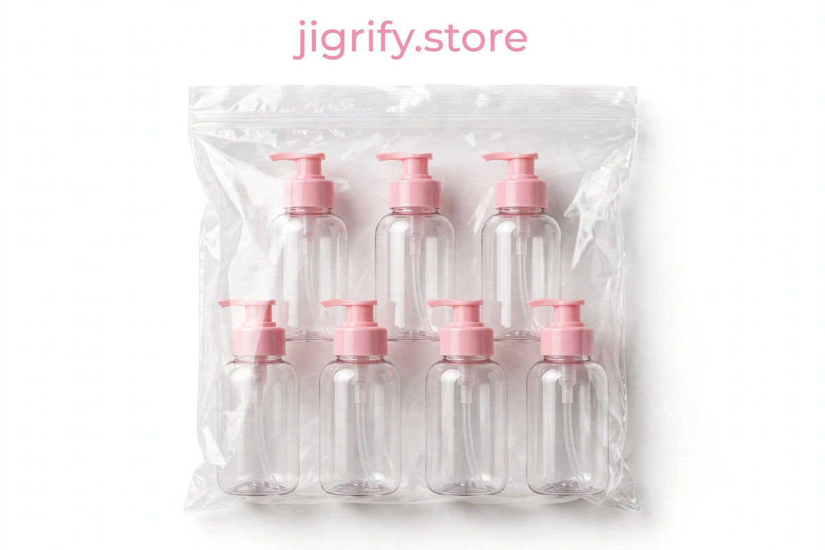 🧳 6Pcs Travel Kit Bottle Set Y-010