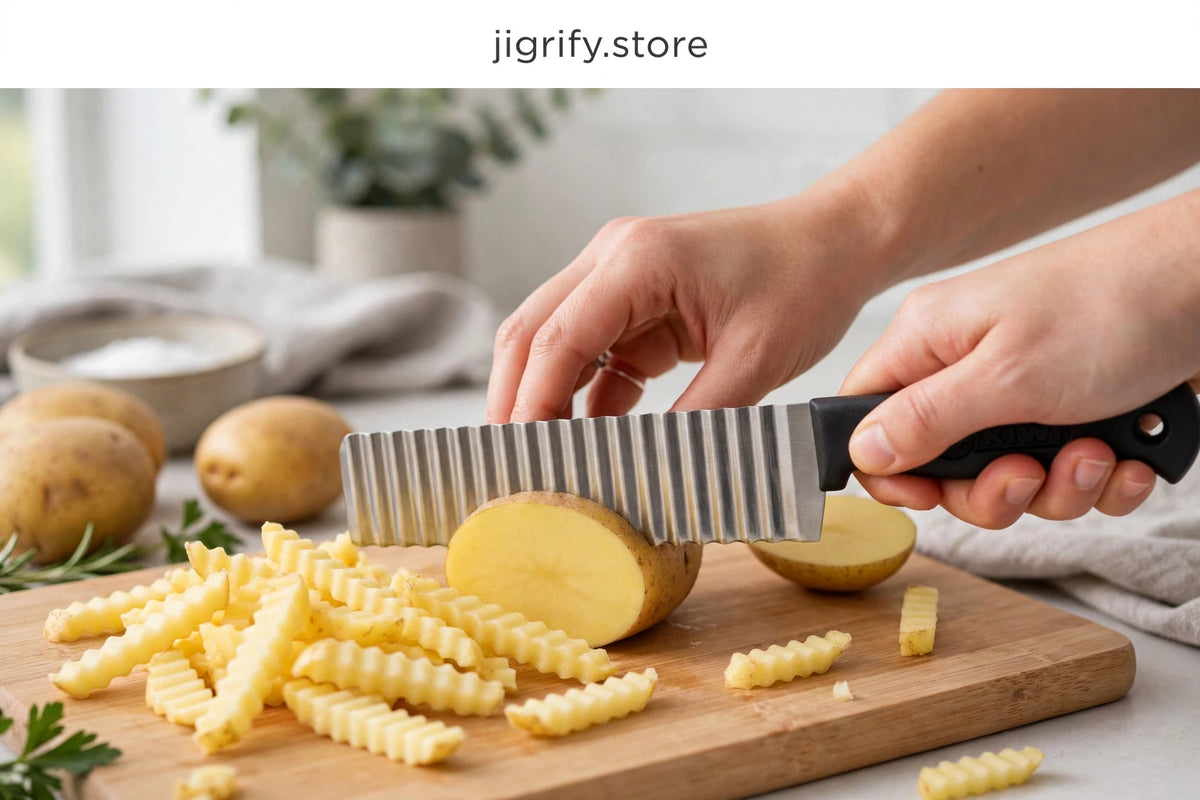 🔪 Stainless Steel Wavy Knife Y-005