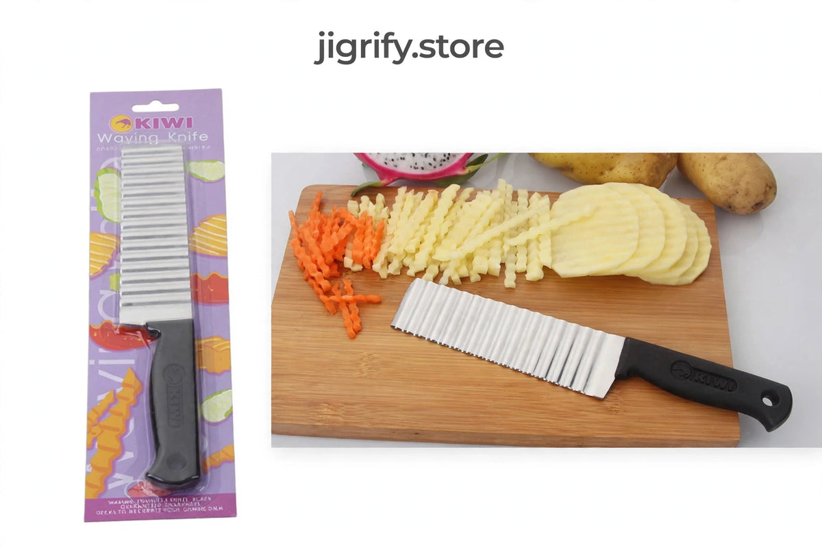 🔪 Stainless Steel Wavy Knife Y-005