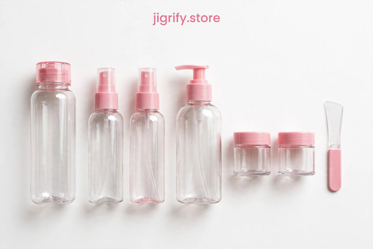🧳 6Pcs Travel Kit Bottle Set Y-010