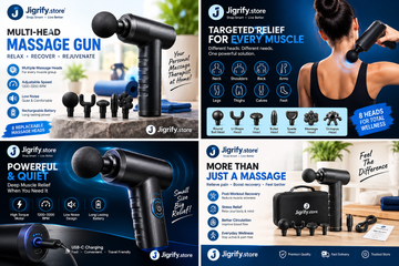 Multi Head Multifuntional Massage Gun Y-004