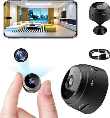 Mini Wireless Camera for Home & Office Black ABS M-004