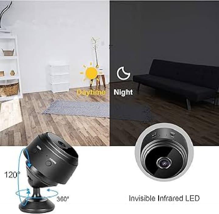 Mini Wireless Camera for Home & Office Black ABS M-004