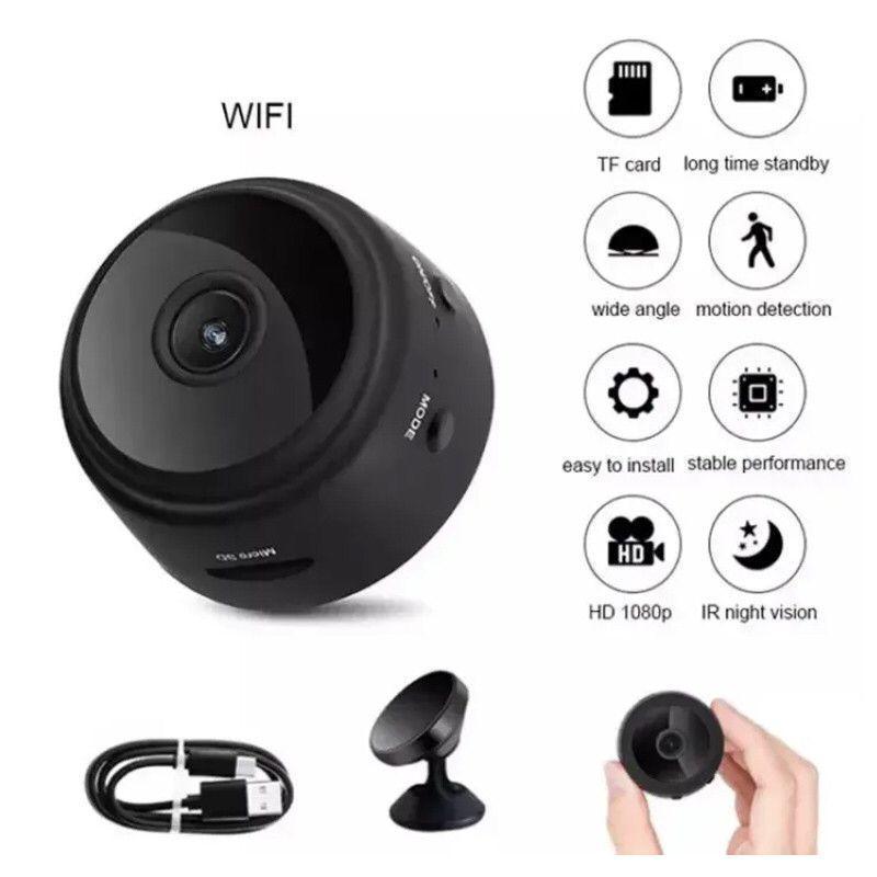 Mini Wireless Camera for Home & Office Black ABS M-004