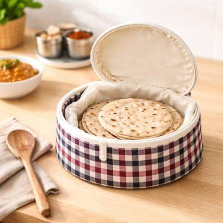 Zippered Roti Cover ( Random Colors ) Y-001