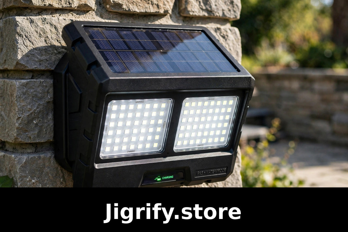Dual Head Solar Motion Sensor Wall Light – Waterproof Outdoor LED Security Light H-011